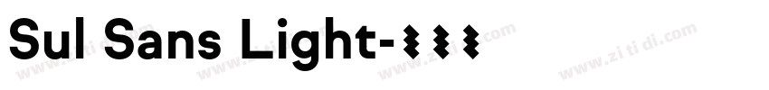 Sul Sans Light字体转换